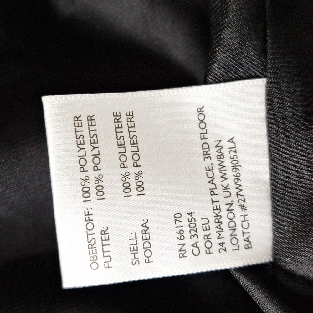 Silence + Noise NWOT Black White Striped One Button Retro Blazer Jacket Size M - Picture 12 of 13